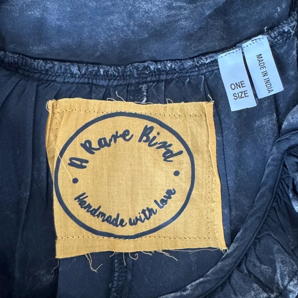 A Rare Bird Black Tuck Strap Dress - Picture 4 of 12